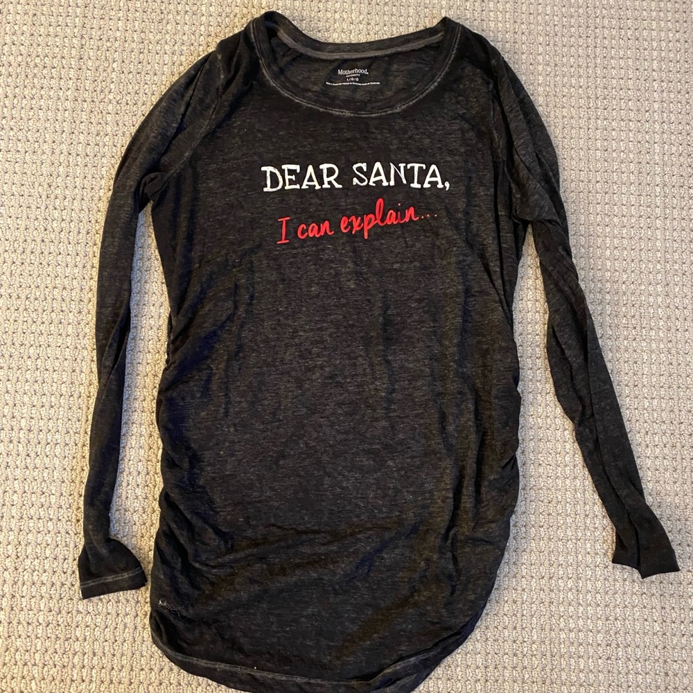 3/$20 Motherhood Maternity Christmas Long-sleeve Size Large